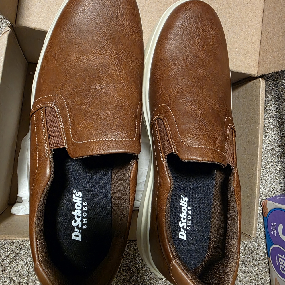 Dr. Scholl's Men's Brown Slip-On Shoes